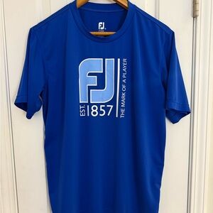 FootJoy FJ Performance Workout Shirt | Blue Graphic Tee | Est. 1857 | Men’s M